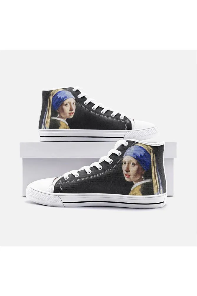 Johannes Vermeer Unisex High Top Canvas Shoes