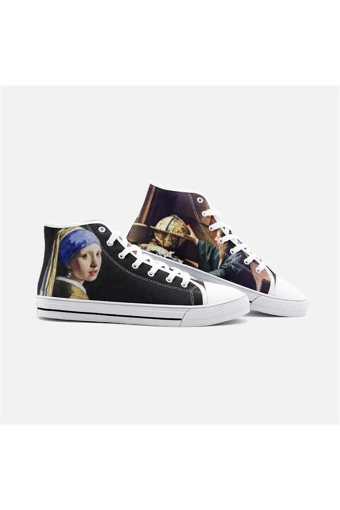 Johannes Vermeer Unisex High Top Canvas Shoes