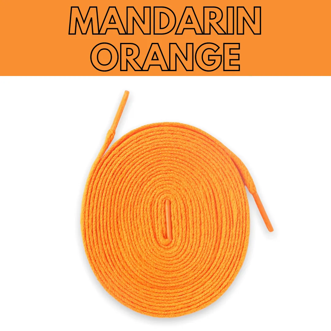 Jordan 1 Laces Basics Flat Thin - Mandarin Orange Laces