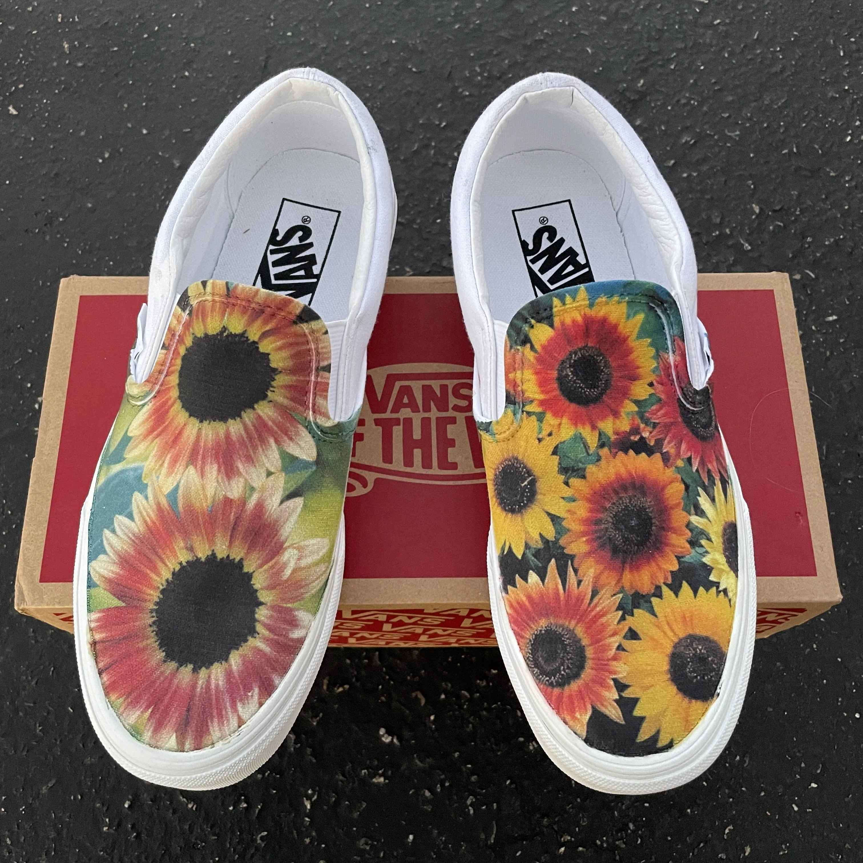 Kids Shoes - Sunflower Custom Slip Ons