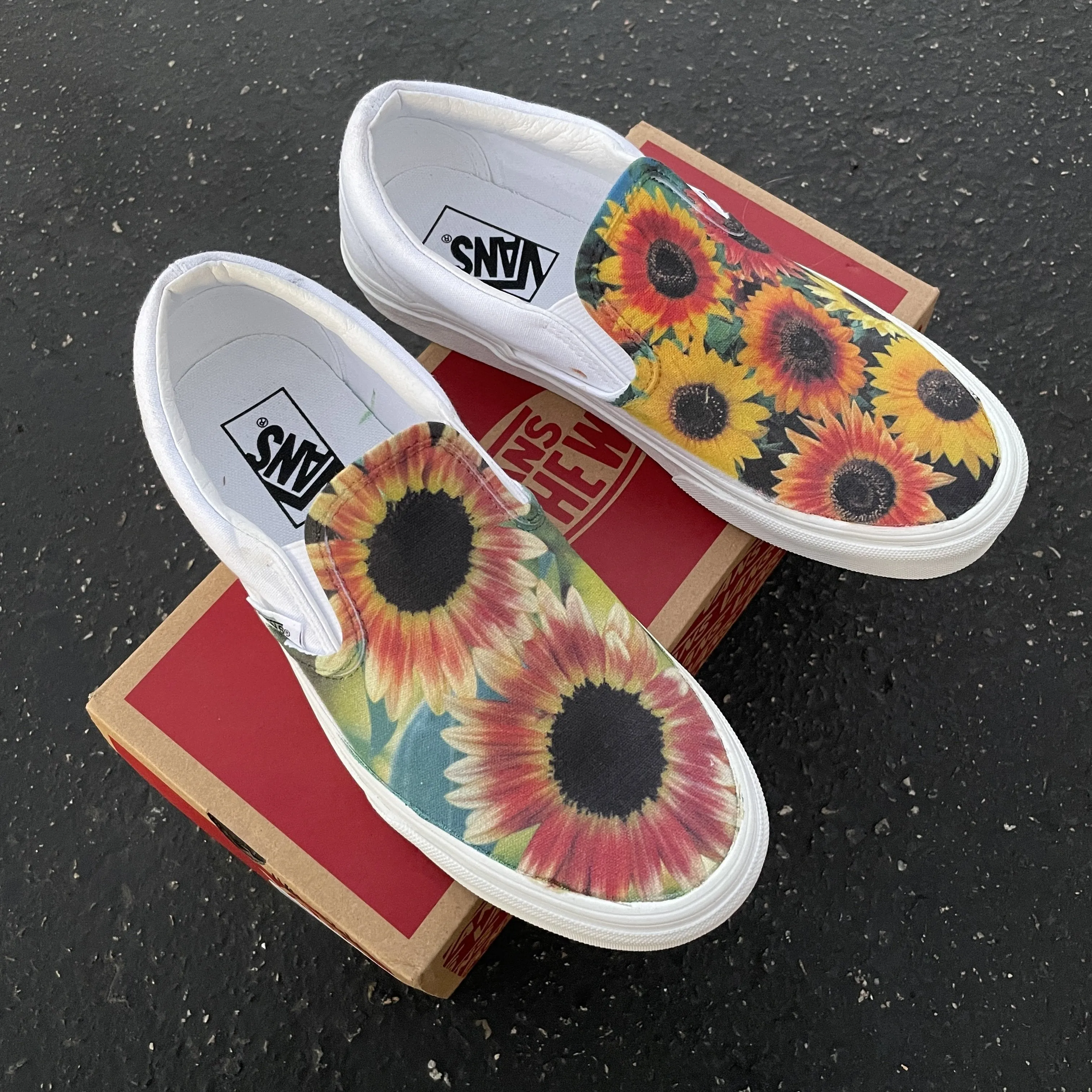 Kids Shoes - Sunflower Custom Slip Ons