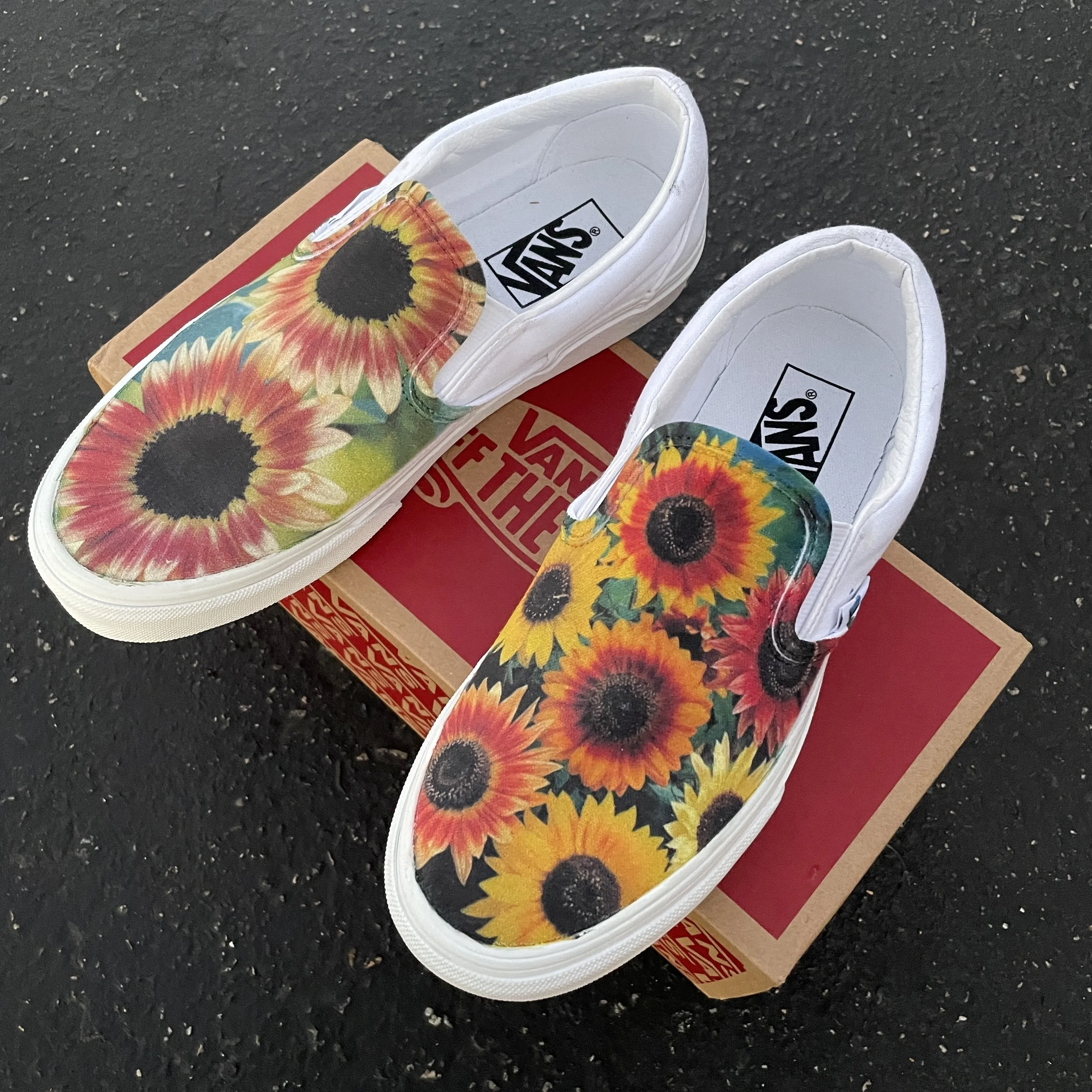 Kids Shoes - Sunflower Custom Slip Ons