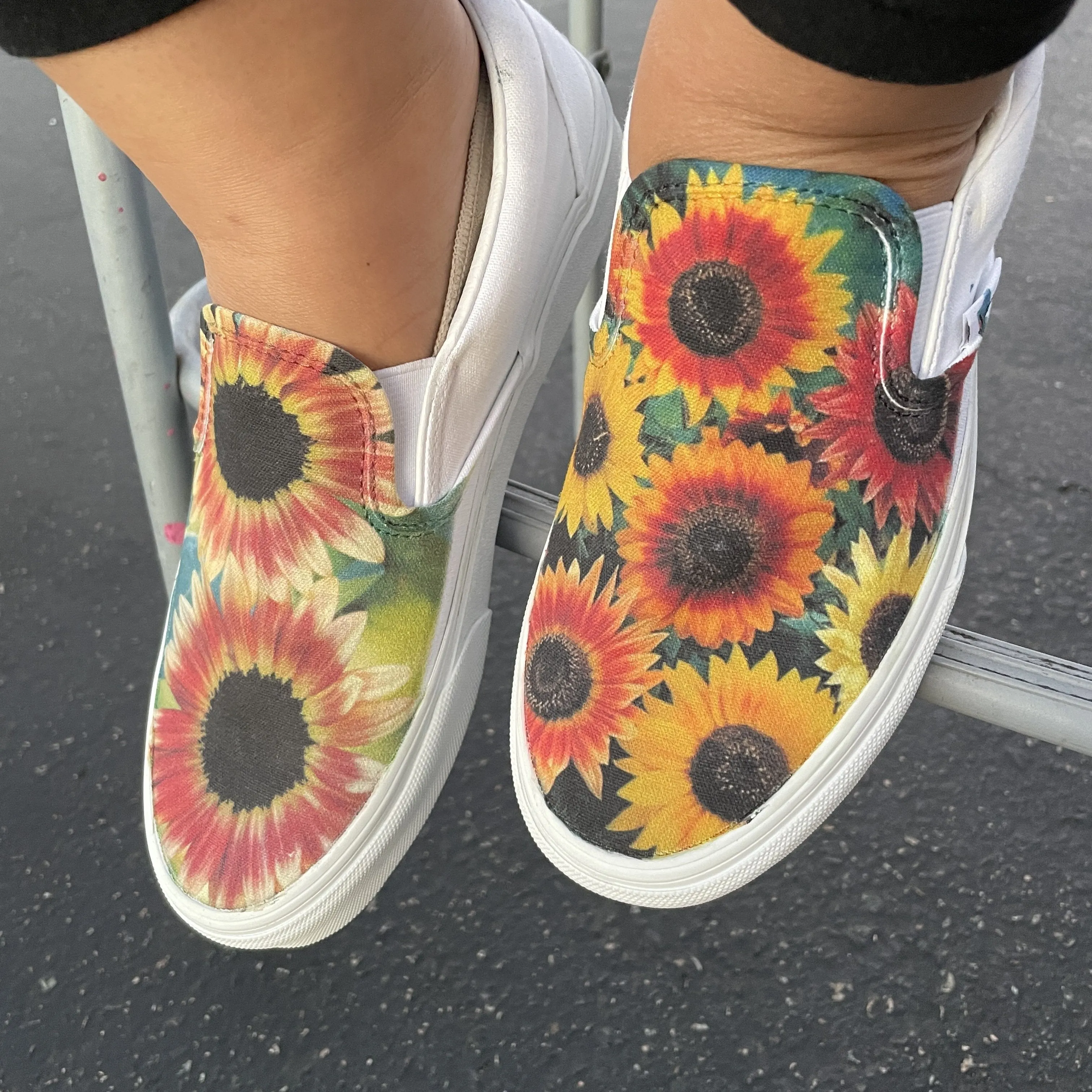 Kids Shoes - Sunflower Custom Slip Ons