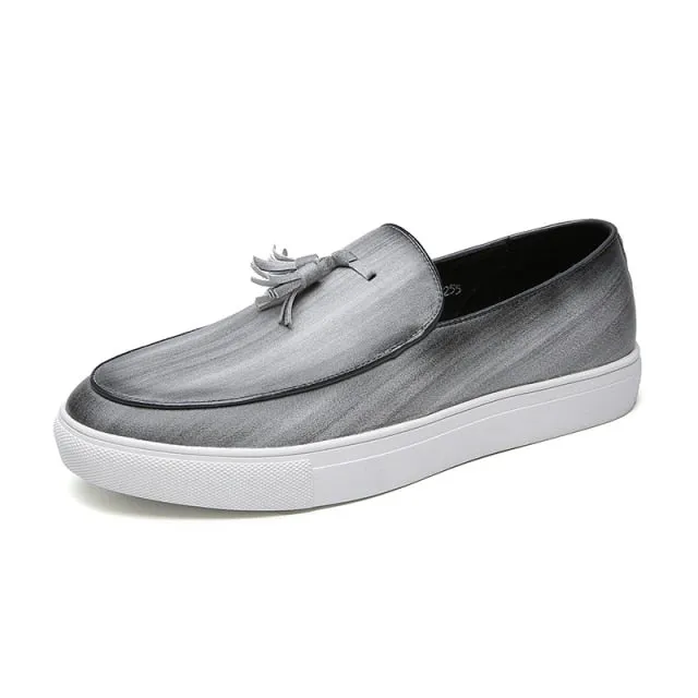 Leather Loafers Slip-On Shoes