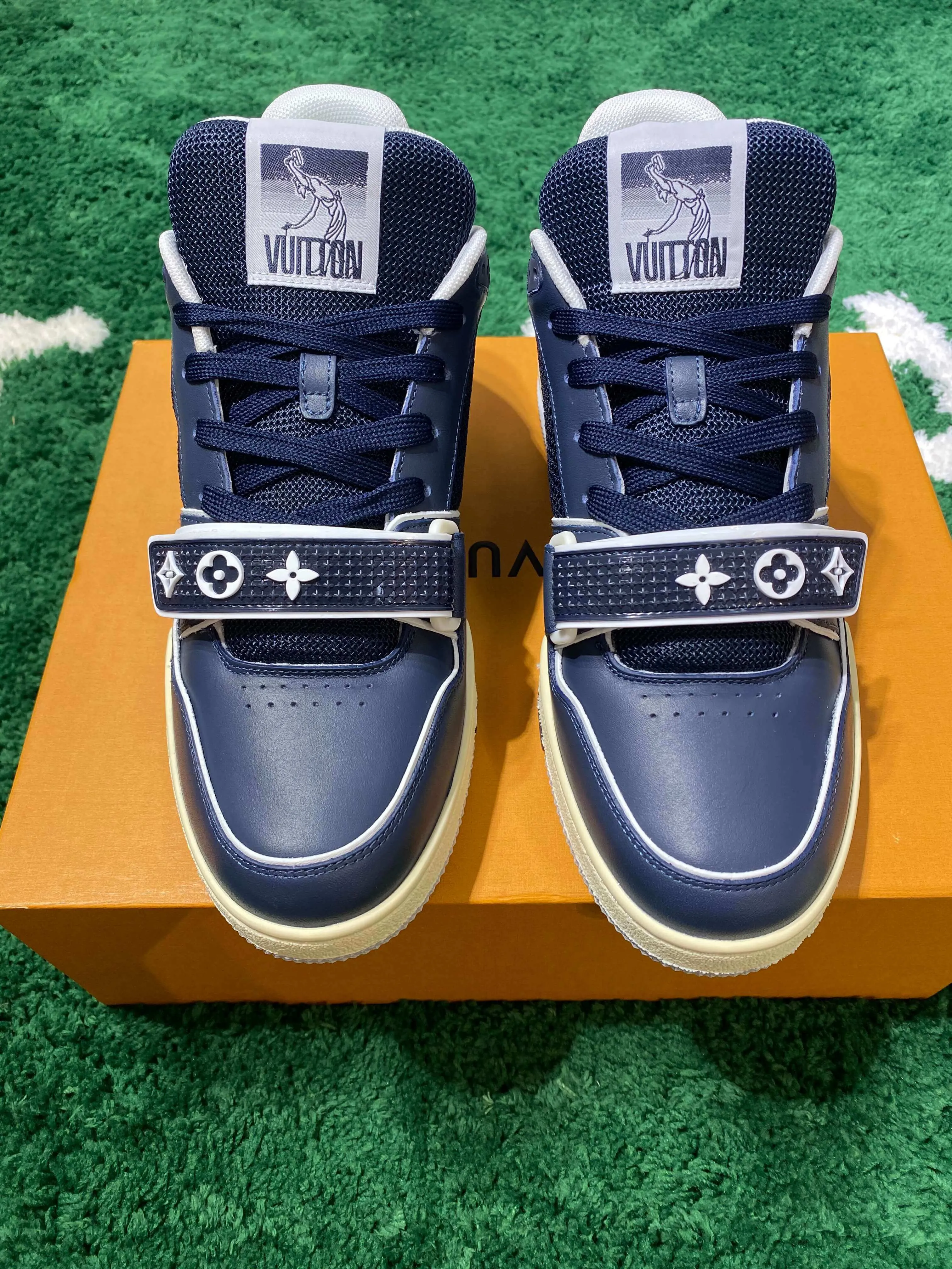 Louis Vuitton LV Trainer Navy Mesh Sneaker