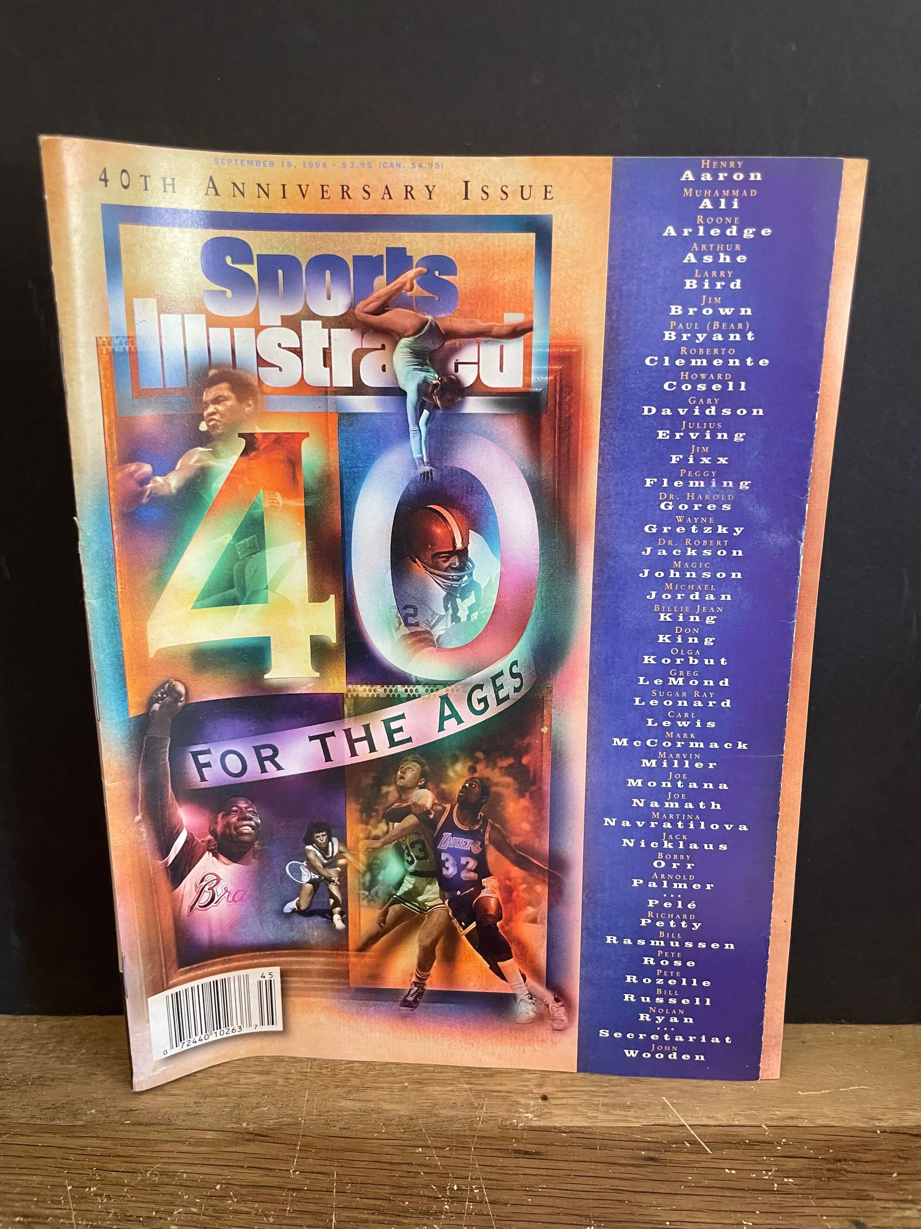 <€€ Vintage Sports Illustrated Magazine 40th Anniversary For The Ages September 19, 1994