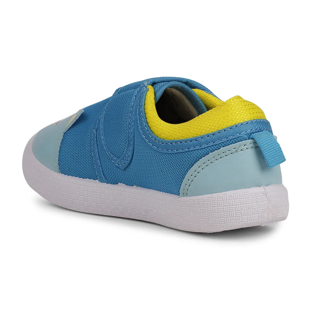 Lucy & Luke Sky Blue Casaul Non Lacing Shoes For Kids BASTIAN-60 By Liberty