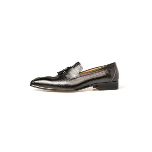 Luxury CrocPoint Slip-On Loafers