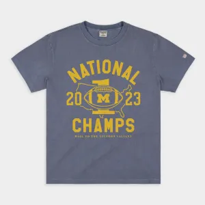 Michigan 2023 National Champs Vintage Heavyweight Tee