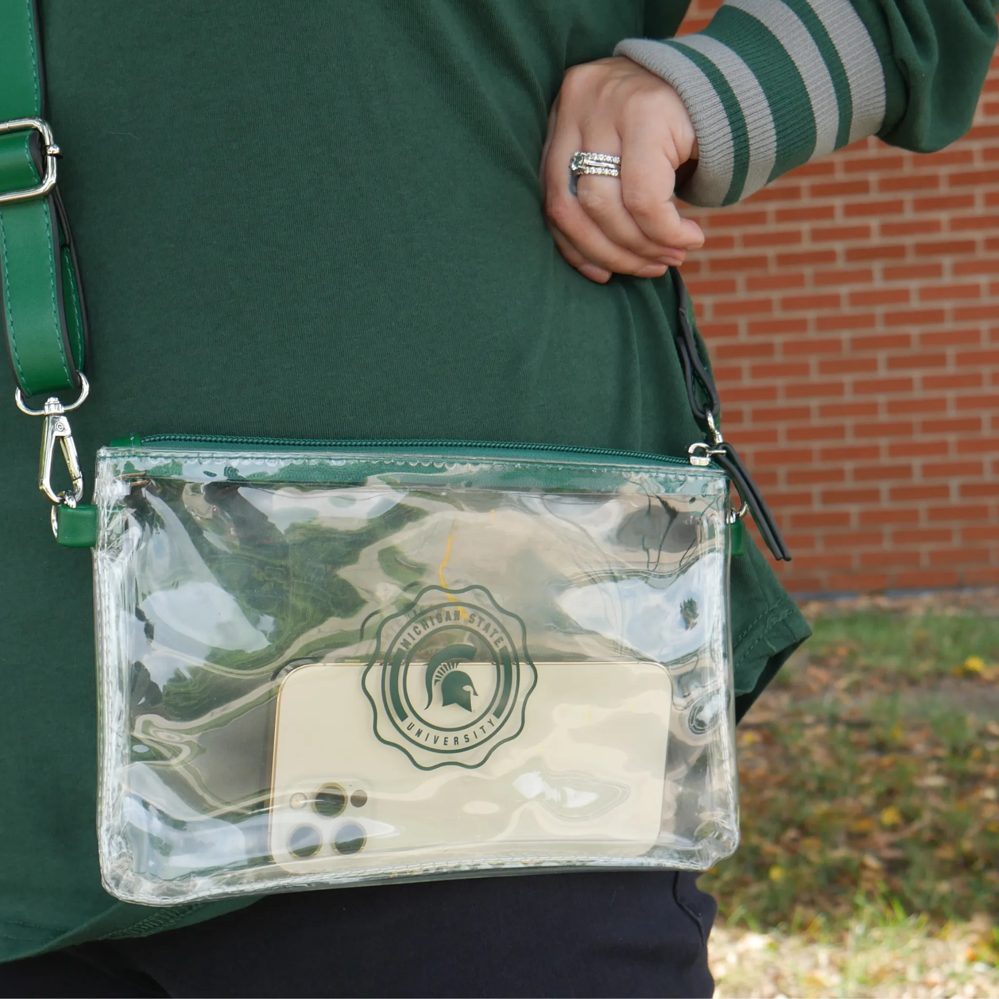 Michigan State University Clear Game Day Crossbody Purse