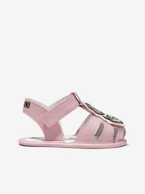 Moschino Baby Girls Teddy Bear Sandals in Pink