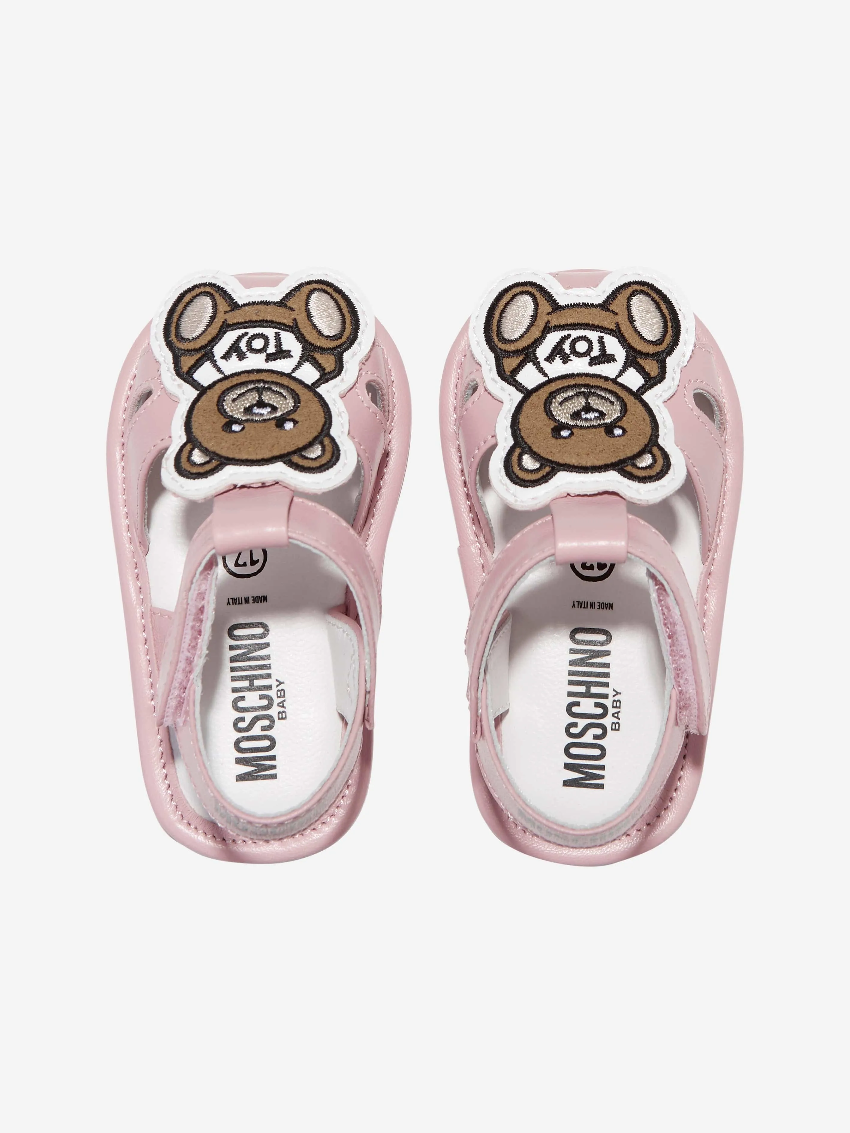 Moschino Baby Girls Teddy Bear Sandals in Pink