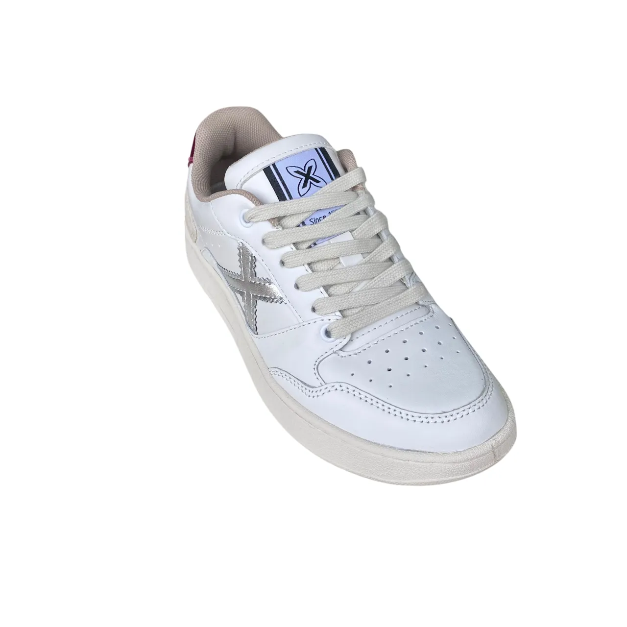 Munich scarpa sneakers da donna Legit 95 8908095 bianco-argento-fucsia