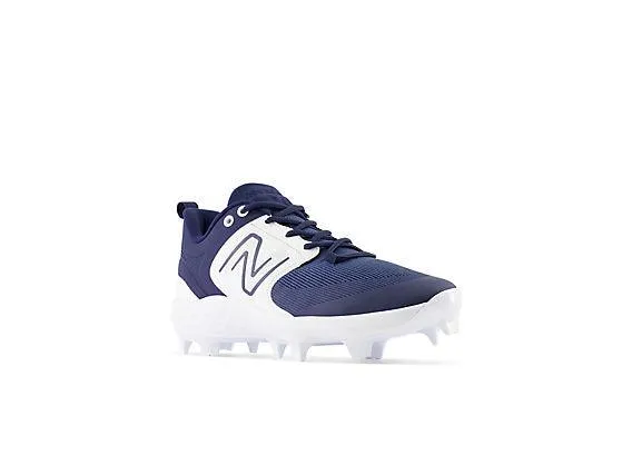 New Balance Men's Fresh Foam 3000 V6 Molded Baseball Cleats - Navy with White - PL3000N6