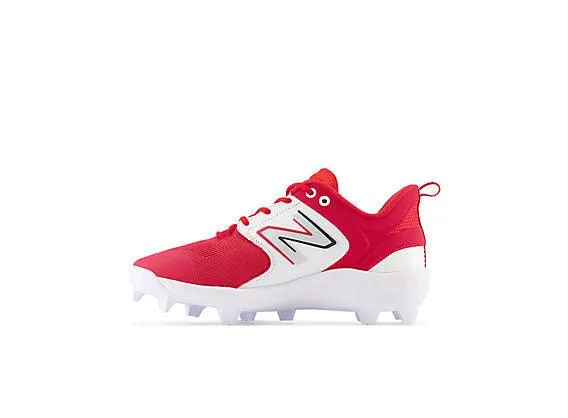 New Balance Men's Fresh Foam 3000 V6 Molded Baseball Cleats - Red with White - PL3000R6