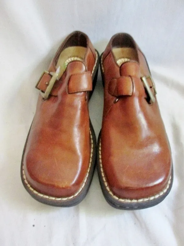 NEW Womens GELRON 2000 EARTH SHOE Leather HICKORY BROWN MOC 7.5 Clog