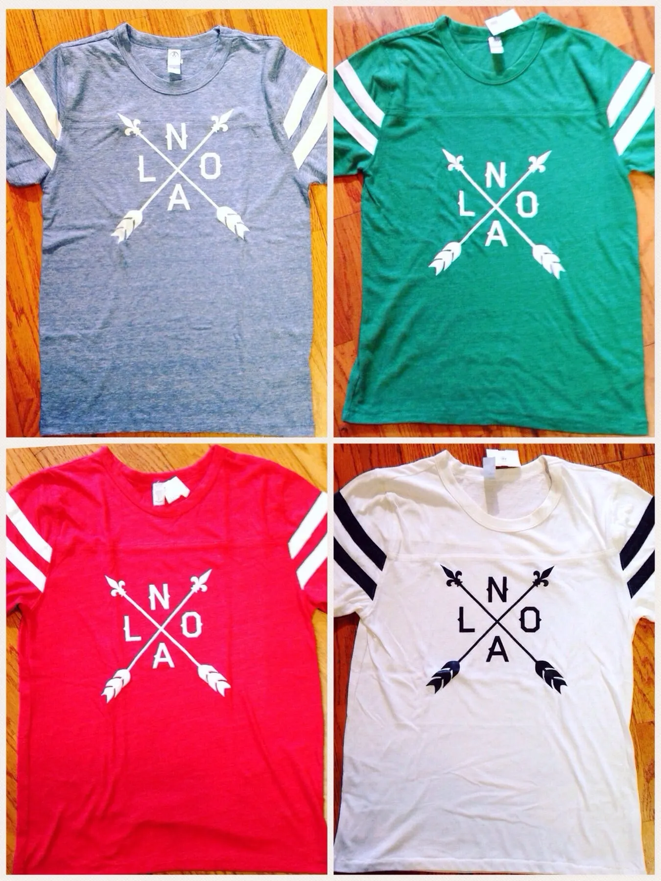 NOLA Arrow, Vintage Football Jersey Style, Unisex