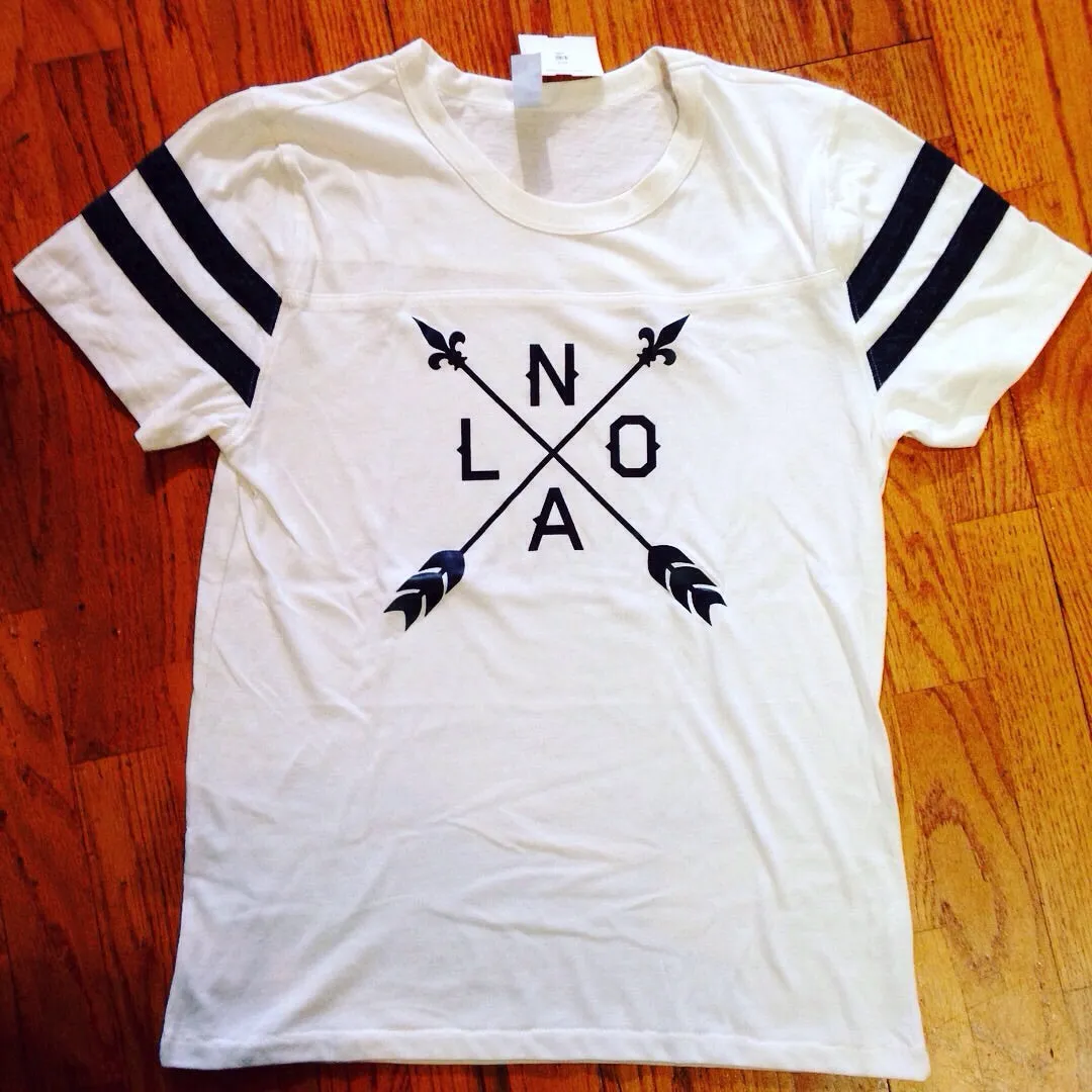 NOLA Arrow, Vintage Football Jersey Style, Unisex