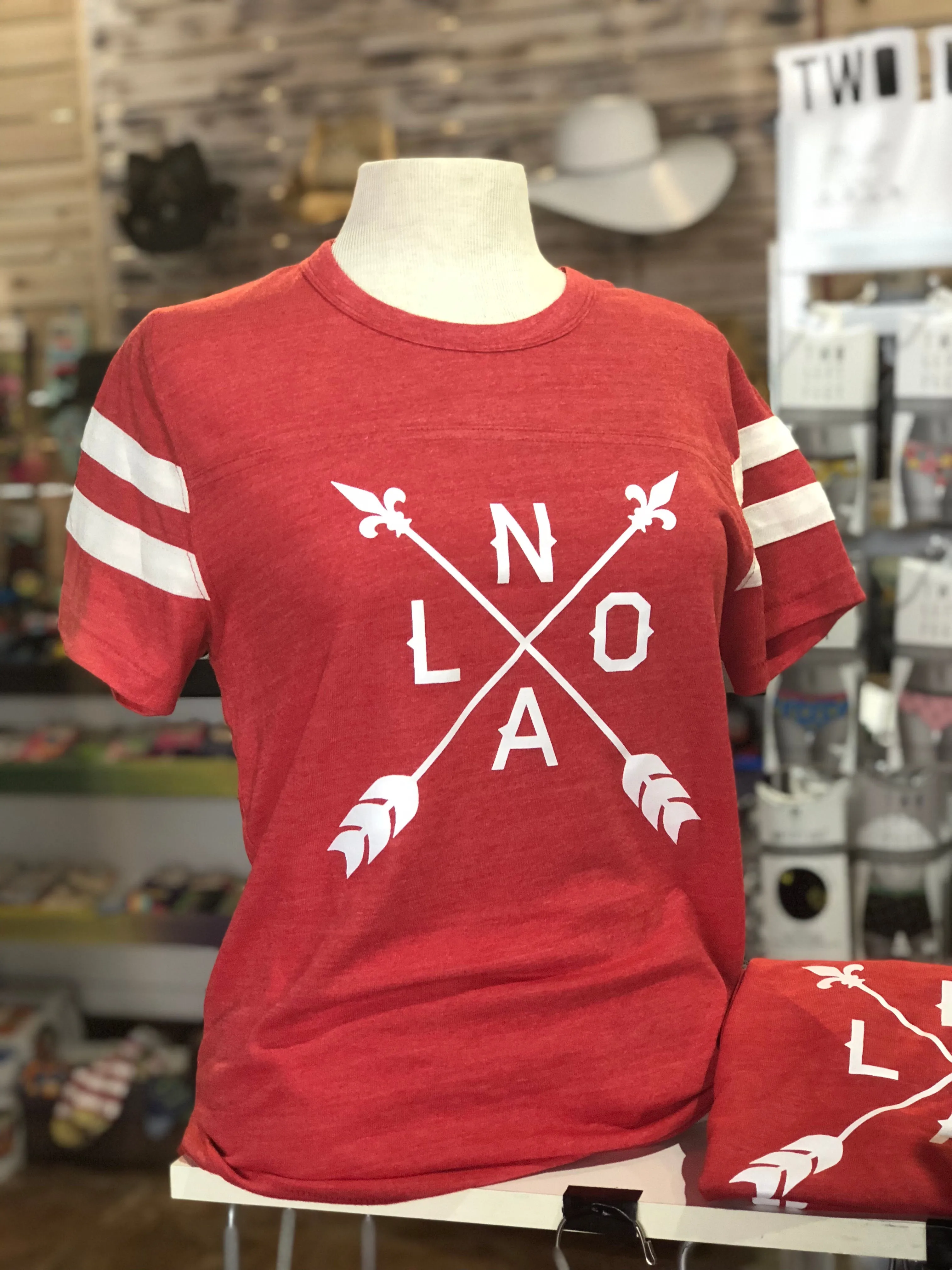 NOLA Arrow, Vintage Football Jersey Style, Unisex