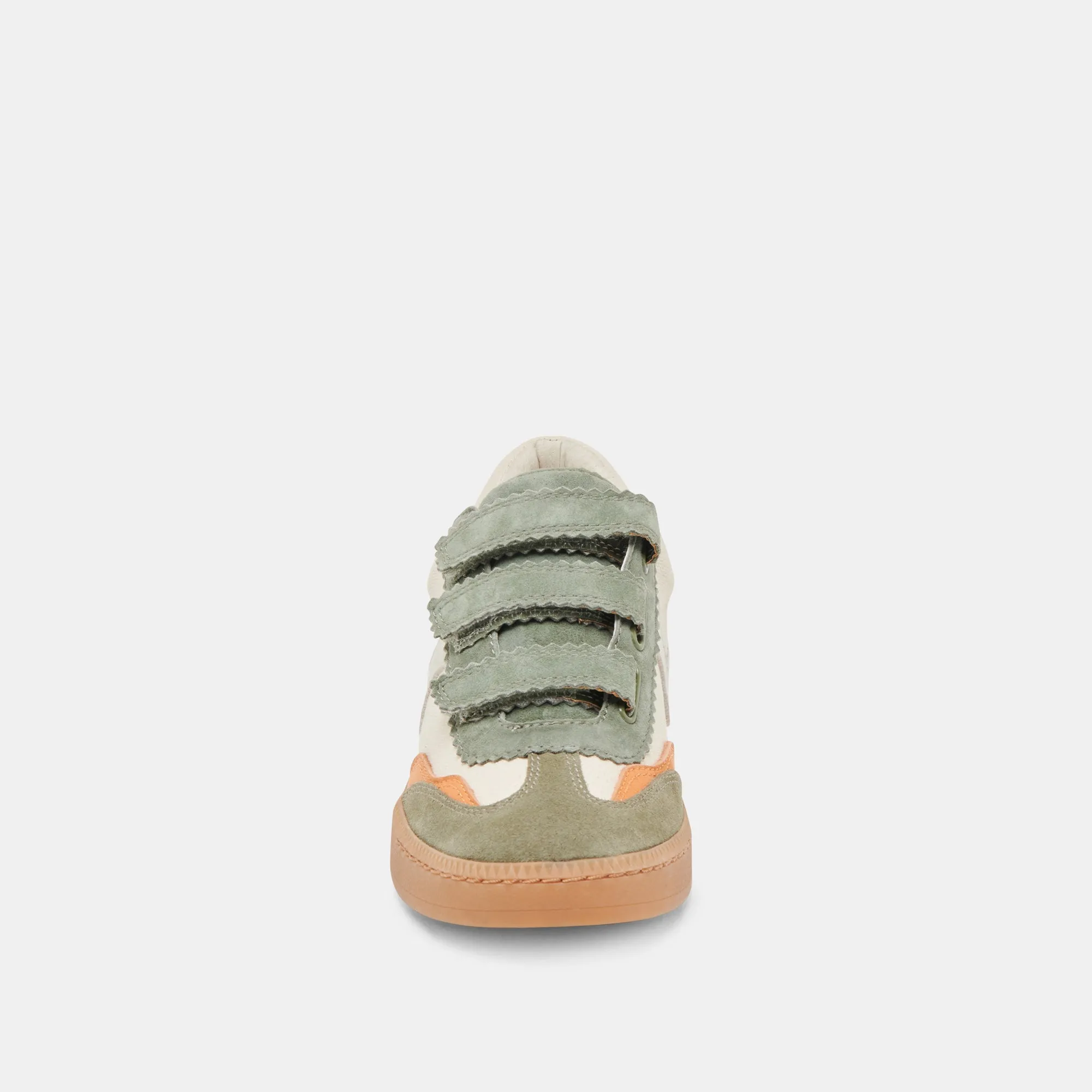 NOTICE VELCRO SNEAKERS OLIVE MULTI CANVAS