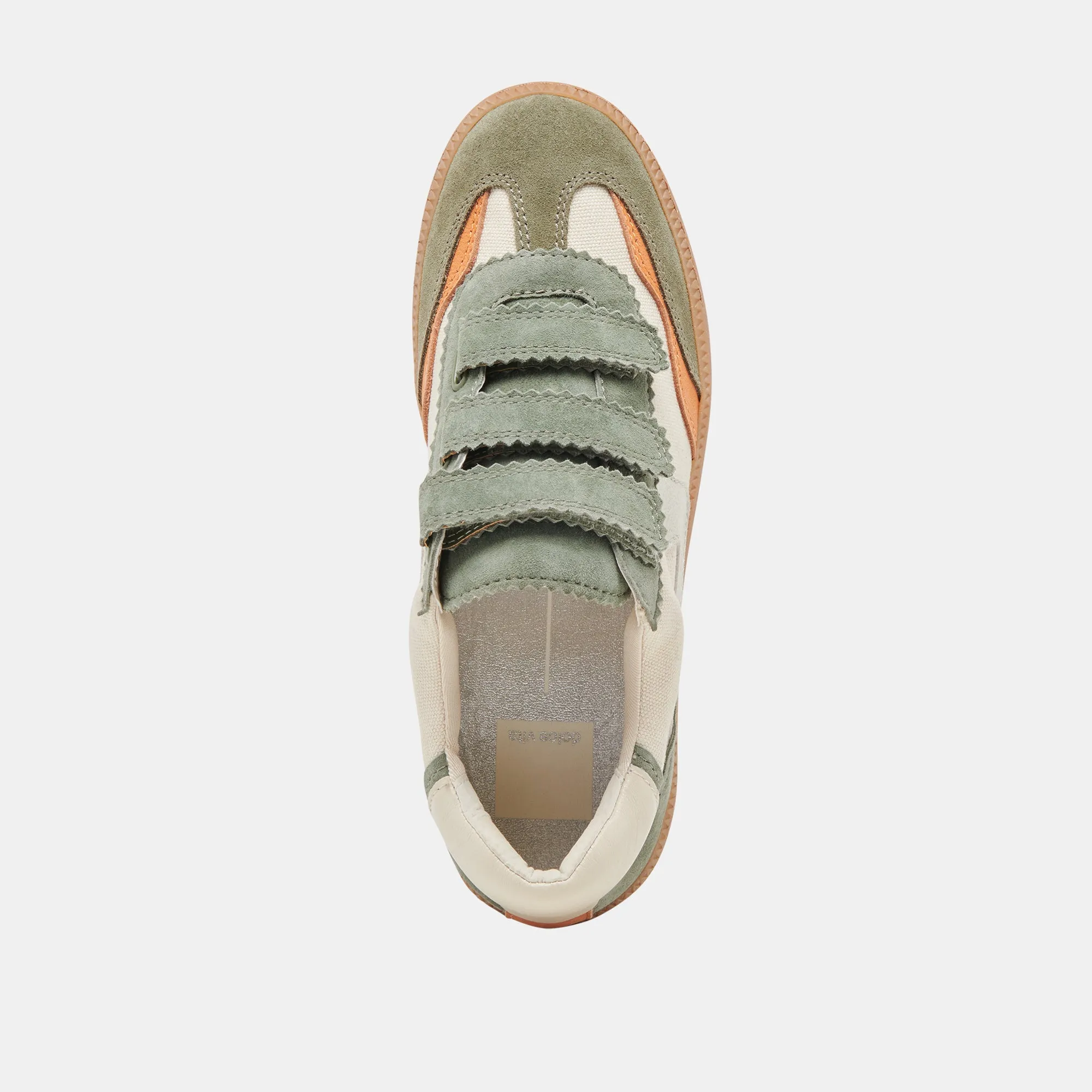 NOTICE VELCRO SNEAKERS OLIVE MULTI CANVAS