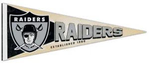 Oakland Raiders NFL Retro-1960s-Style Premium Felt Collector's Pennant - Wincraft Inc.