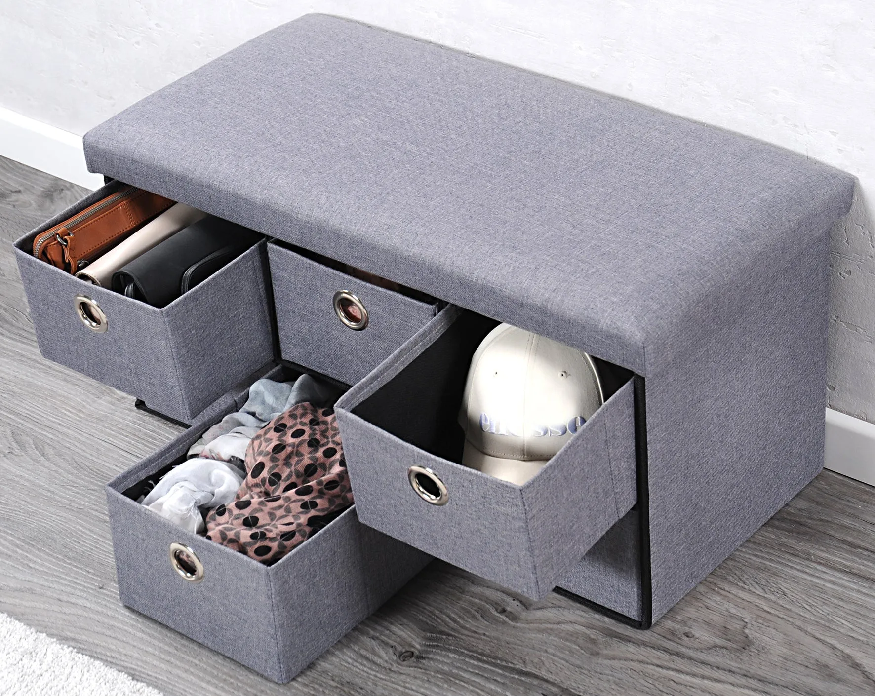 Padded Chest with Drawers