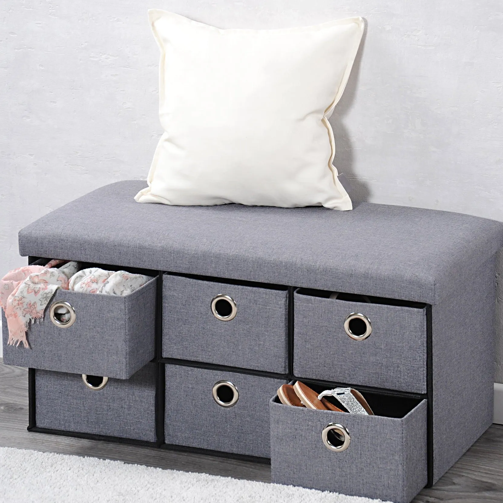 Padded Chest with Drawers