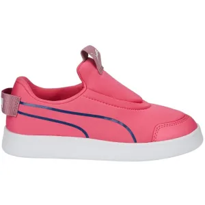 Puma Courtflex V2 Slip On Ps Kids Shoes Pink 374858 12 32.5