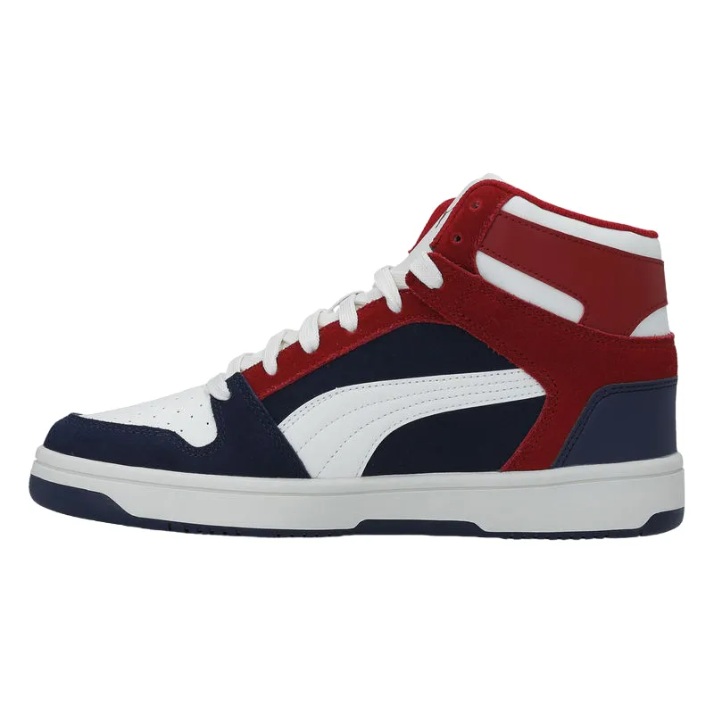 Puma scarpa sneakers da uomo Rebound Layup SD 370219 04 blu gesso rosso scuro