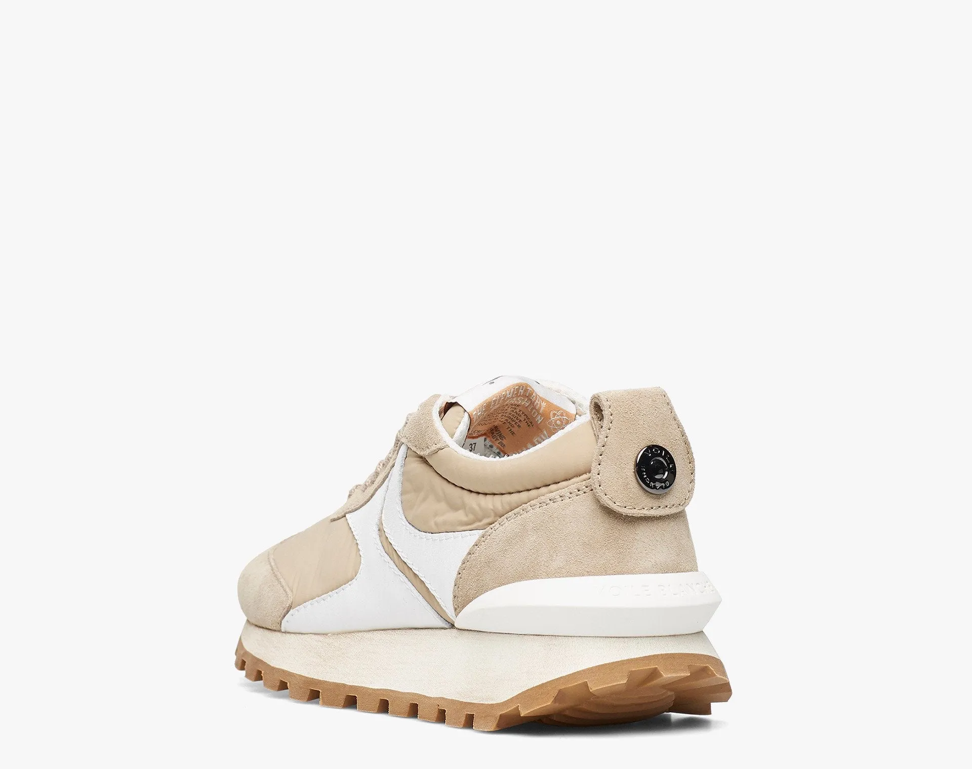 Qwark Woman Beige Chunky Sneakers