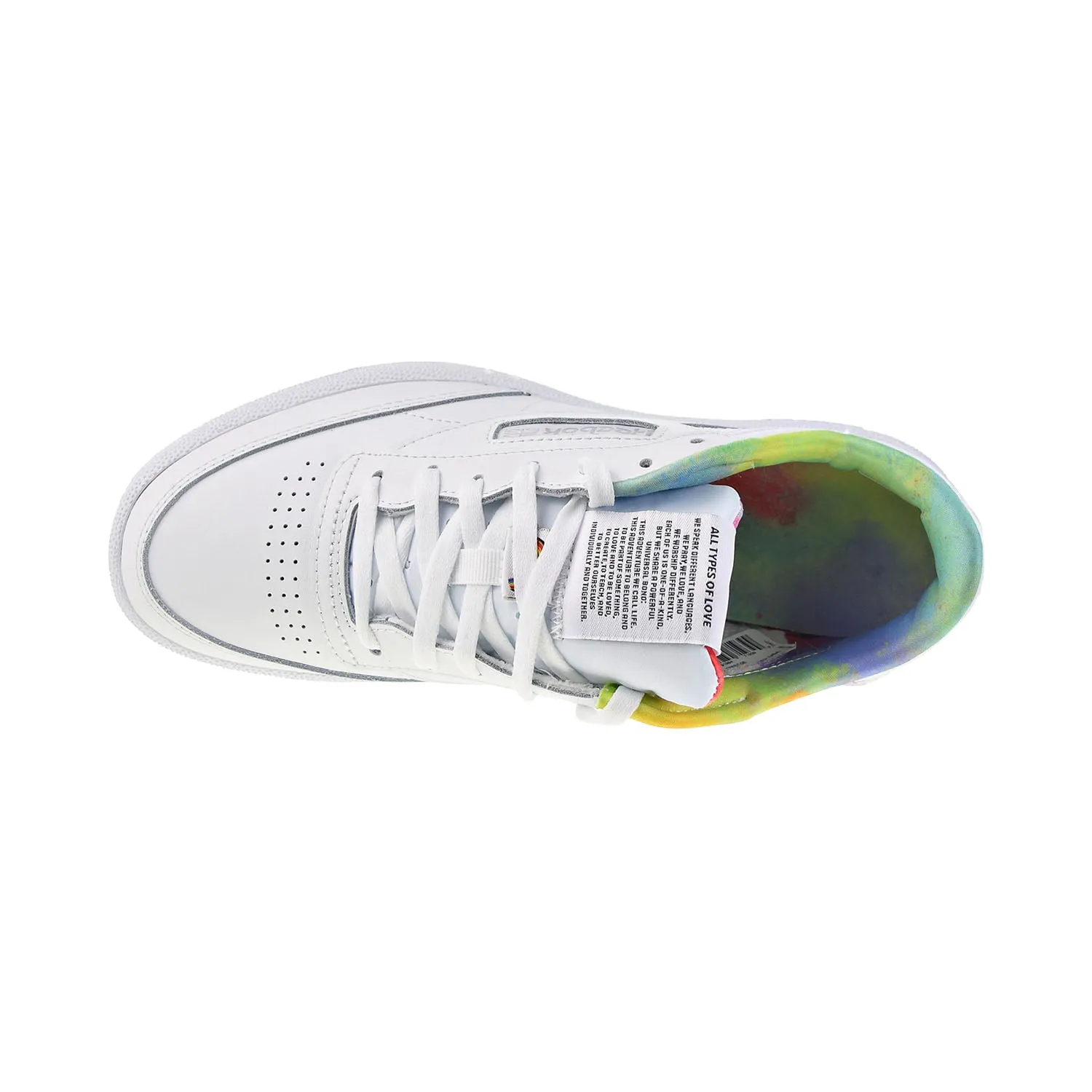 Reebok Club C 85 Pride Men's Shoes White-Multicolor