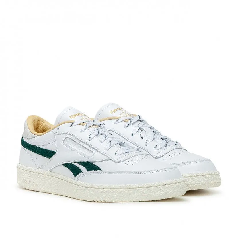 Reebok Men's Club C Revenge Shoes - White / Forest Green / Gold Metallic