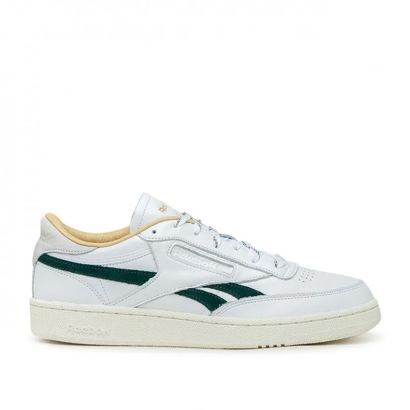 Reebok Men's Club C Revenge Shoes - White / Forest Green / Gold Metallic