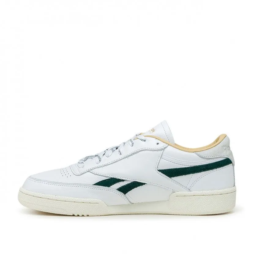 Reebok Men's Club C Revenge Shoes - White / Forest Green / Gold Metallic