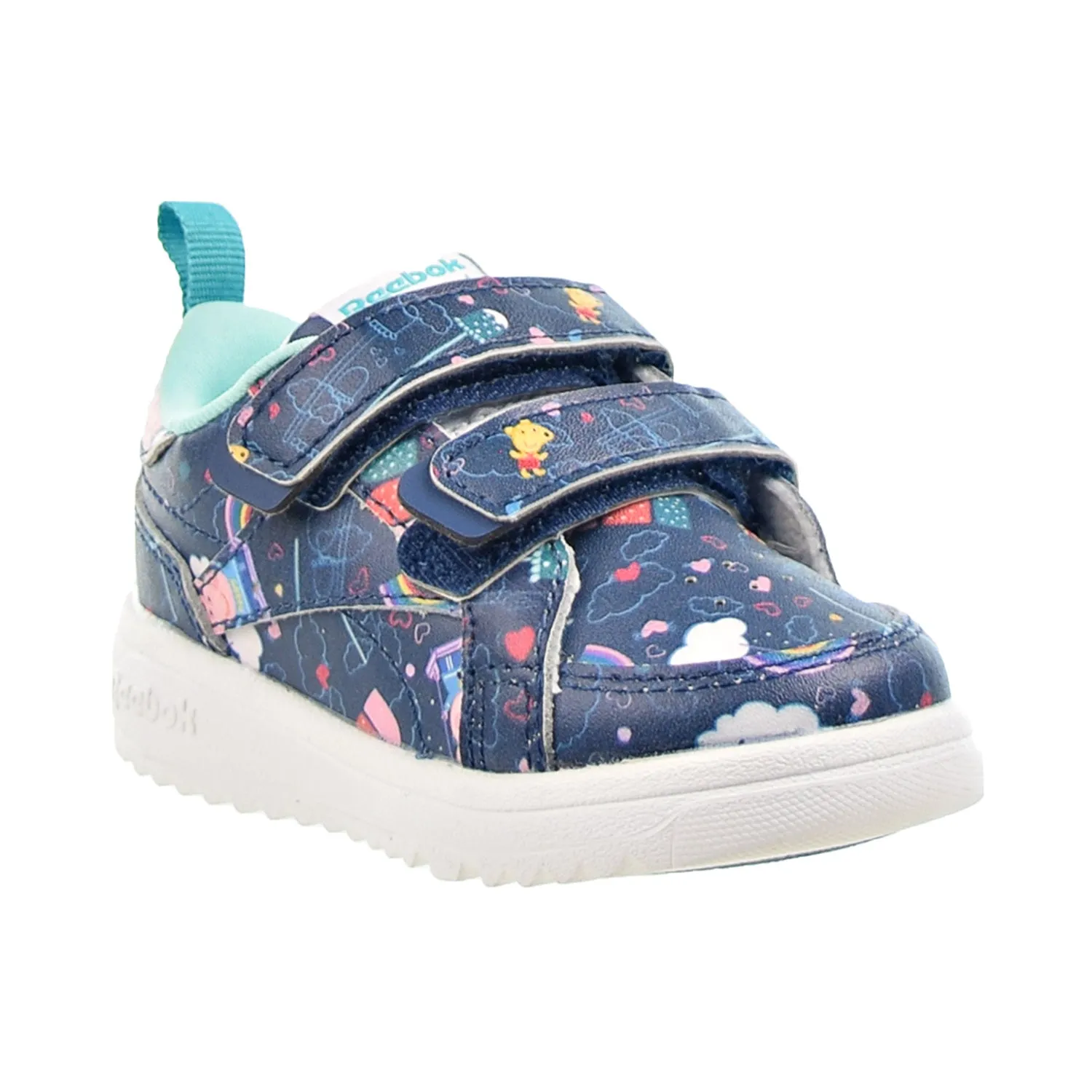 Reebok Weebok Clasp Low "Peppa Pig" Strap Toddlers Shoes Navy-White