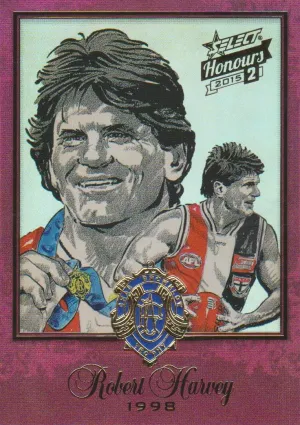 Robert Harvey, 1998 Brownlow Sketch, 2014 Select AFL Honours 2