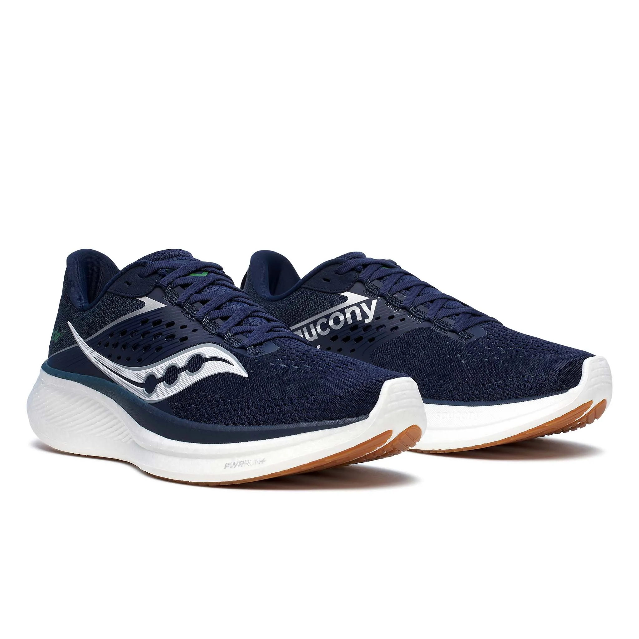 Saucony | Men's Ride 17 Running Shoes - Navy/Gum