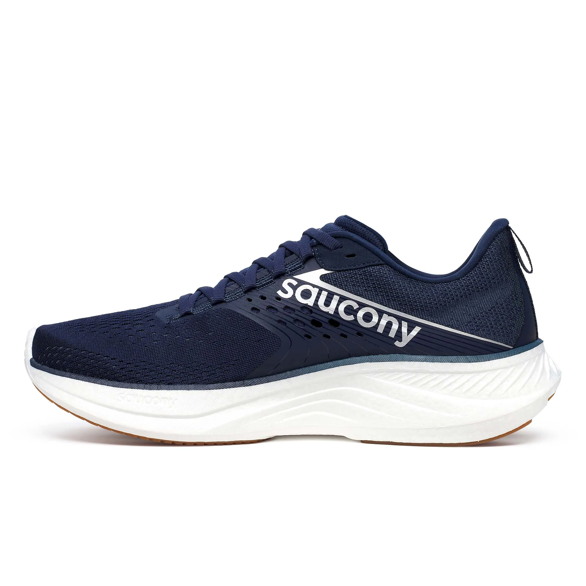 Saucony | Men's Ride 17 Running Shoes - Navy/Gum