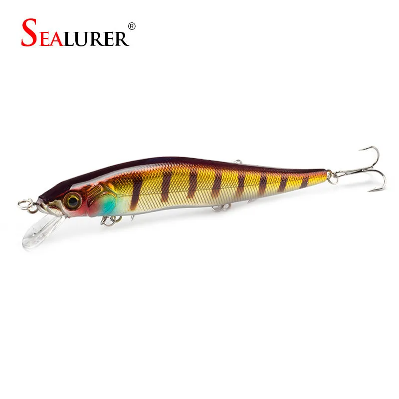 SEALURER 1PCS 14cm 23g Fishing Lure Minnow Hard Bait with 3 Fishing Hooks Fishing Tackle Lure 3D Eyes Crankbait Free Shipping