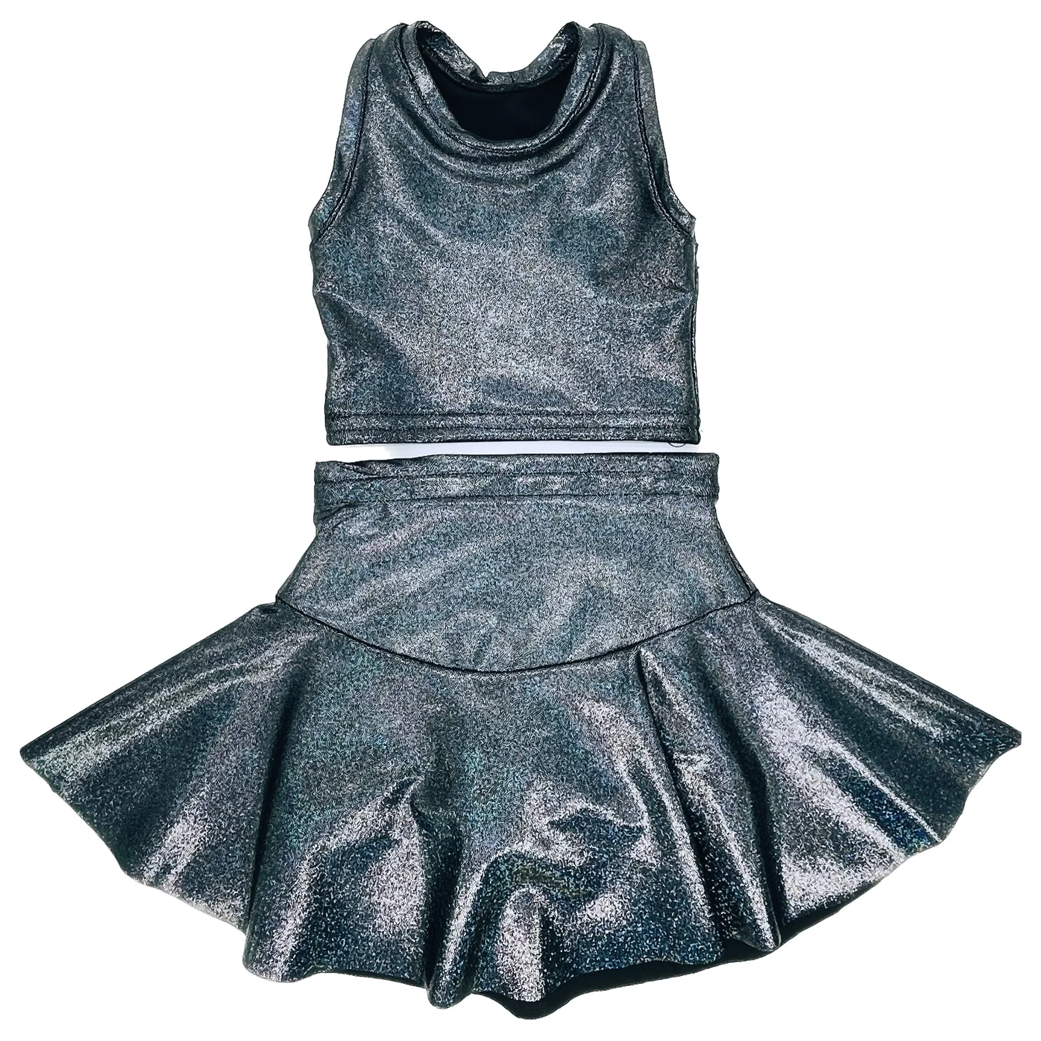 Shimmer Shake Skater Skirt & Sports Bra