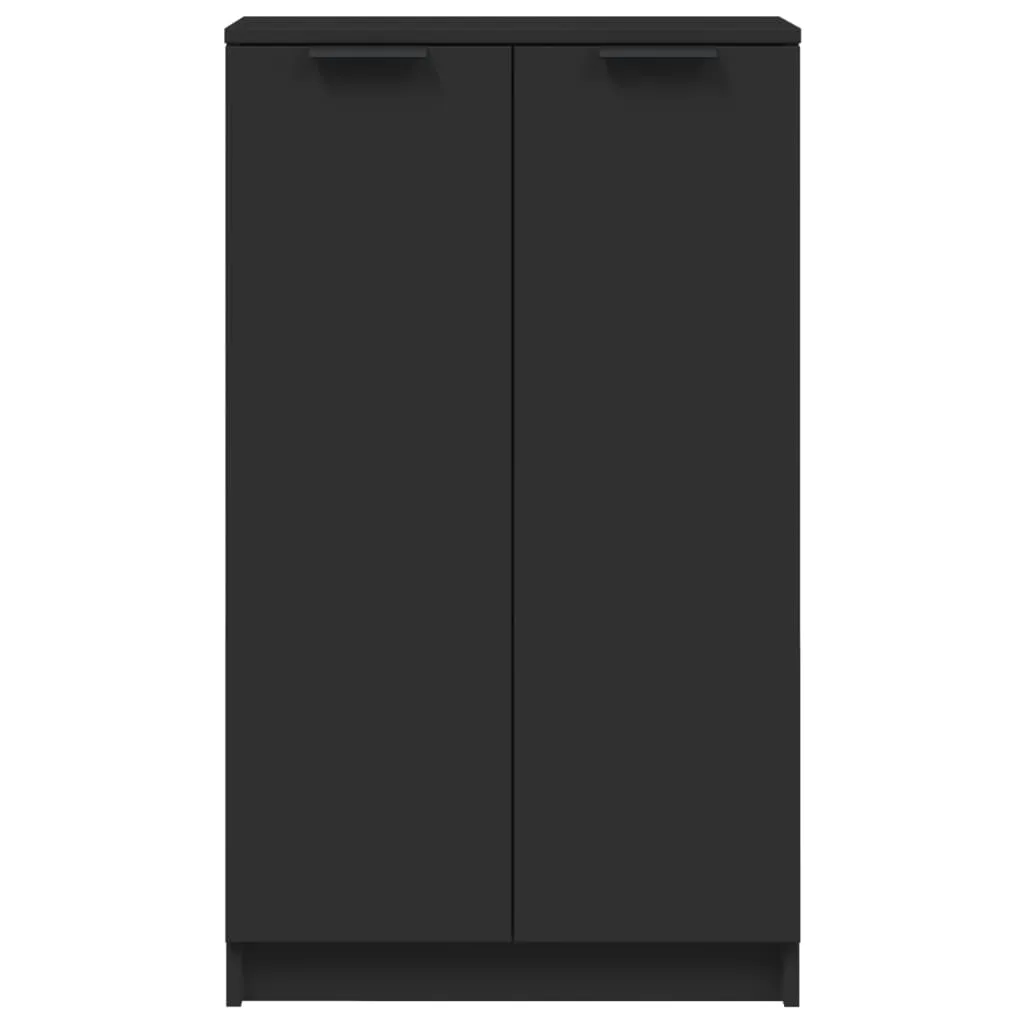 Shoe Cabinet Black 59x35x100 cm Engineered Wood