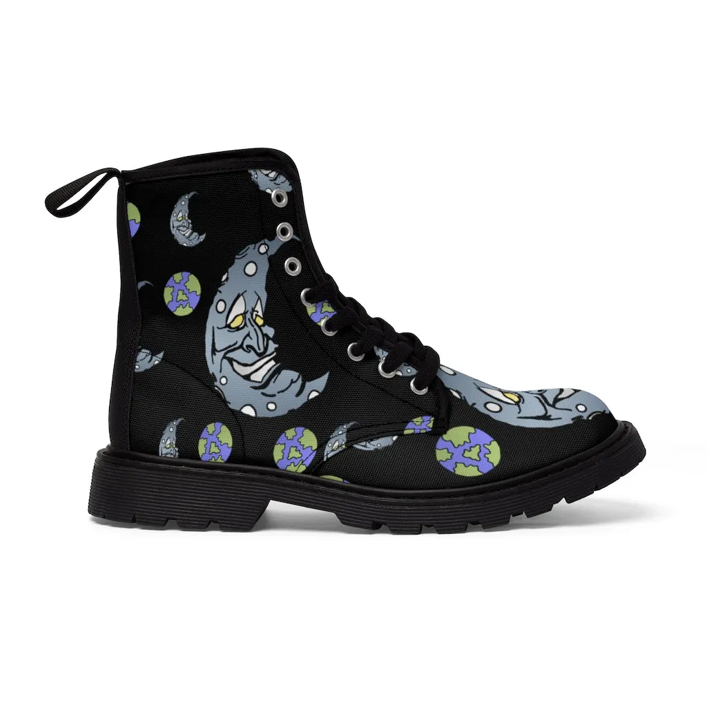 Silver Moon Women's Canvas Boots