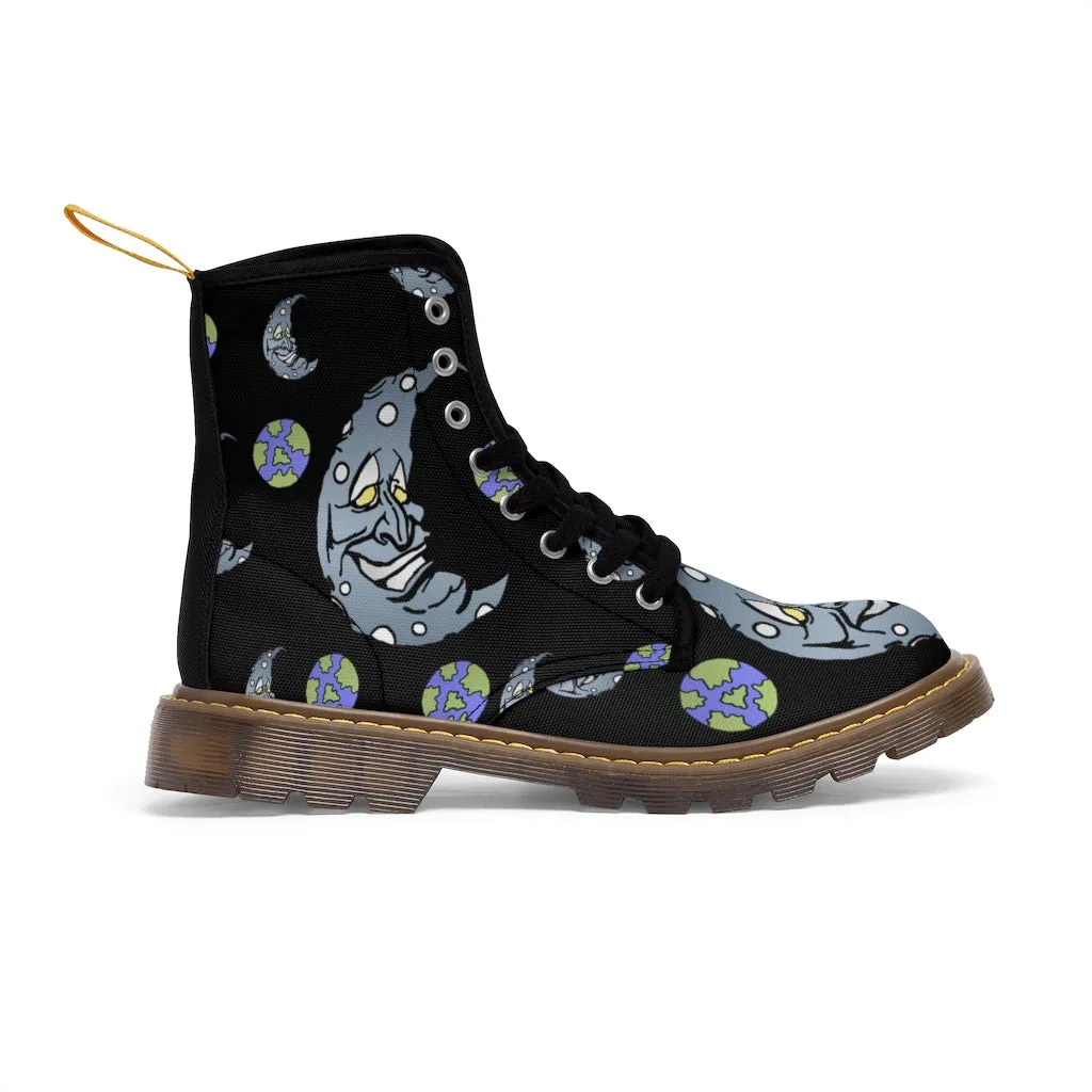 Silver Moon Women's Canvas Boots