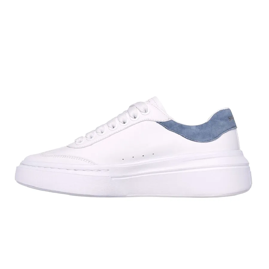 Skechers scarpa sneakers da donna Cordova Classic Best Behavior 185060/WBL bianco-blu