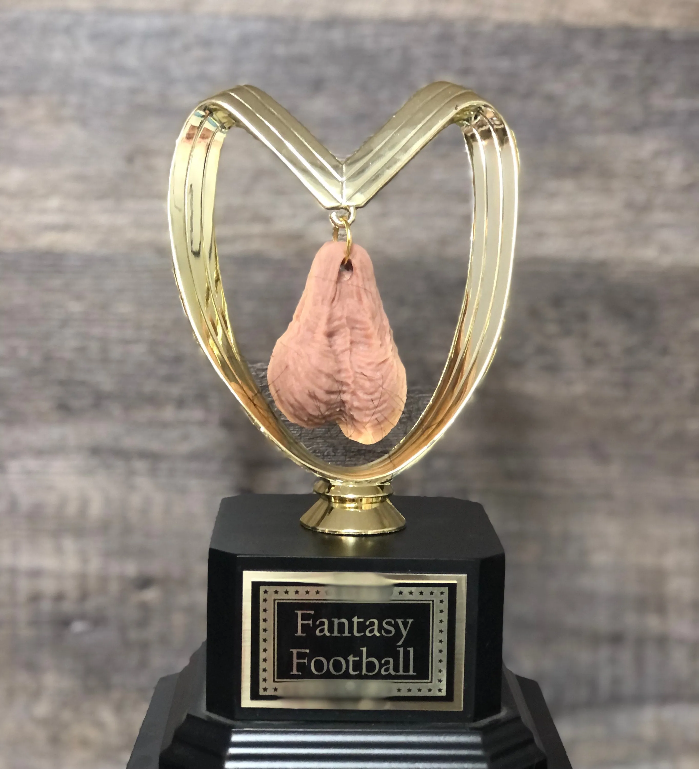 Soccer Trophy Loser HAIRY Balls Trophy Perpetual You Suck Last Place Trophy You've Got Balls Funny Trophy Adult Humor Testicle