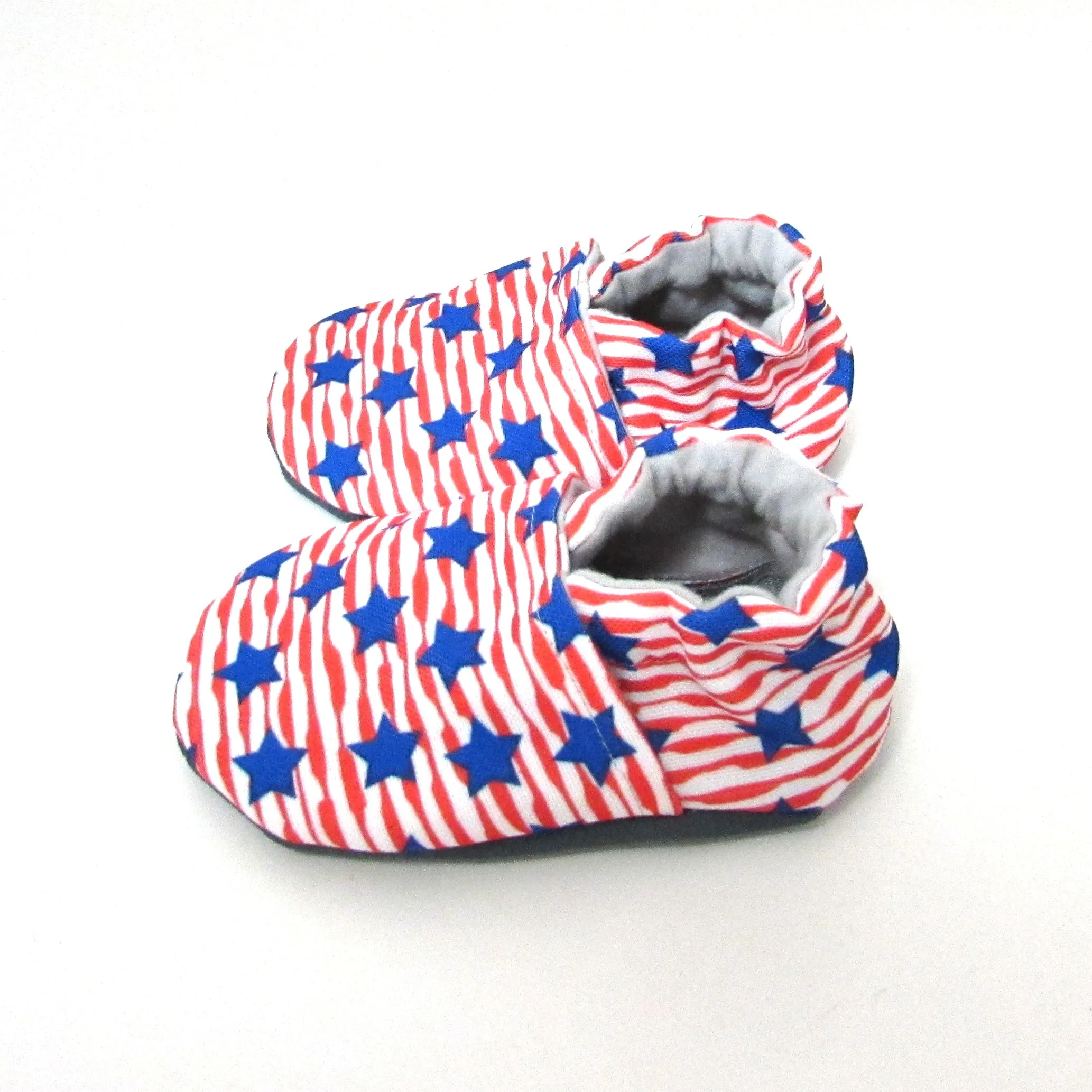 Stars and Stripes Eco-Canvas Baby Shoes