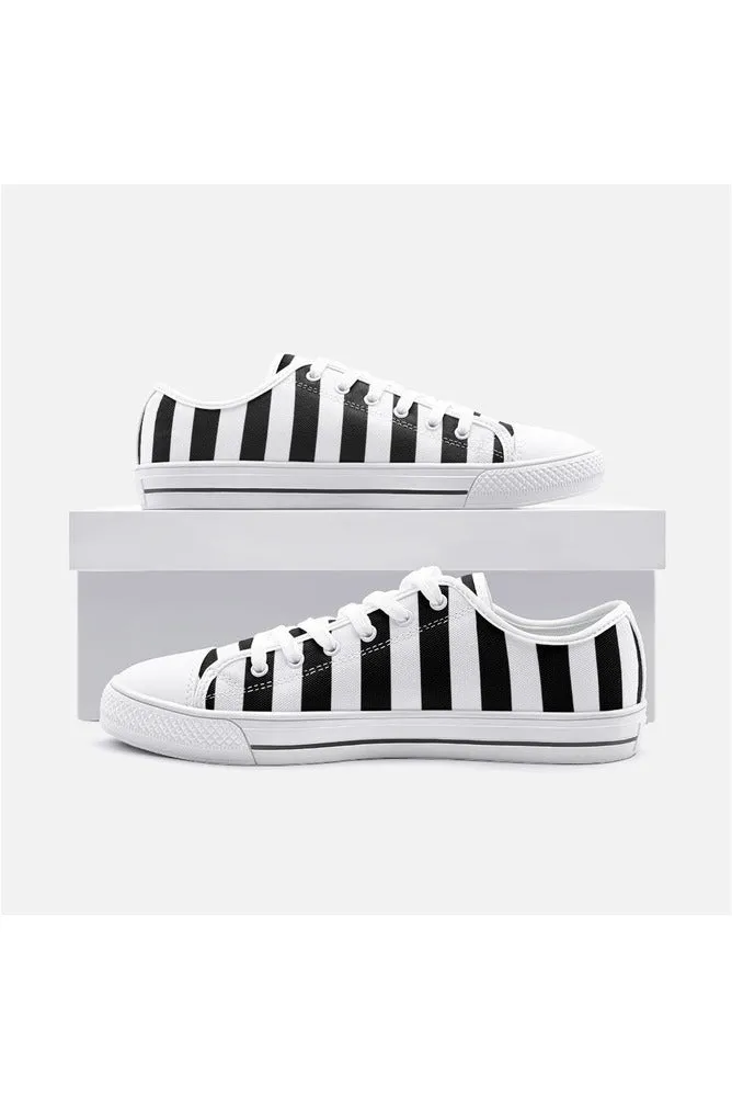 Striped Unisex Low Top Canvas Shoes