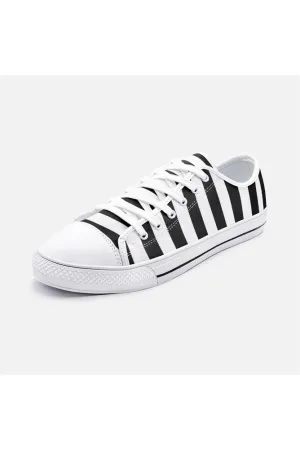 Striped Unisex Low Top Canvas Shoes