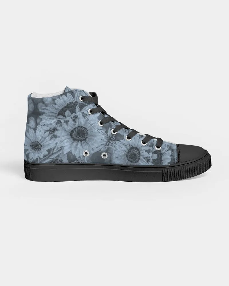 Sunflower Dreamy Blue  Women's Hightop Canvas Shoe 